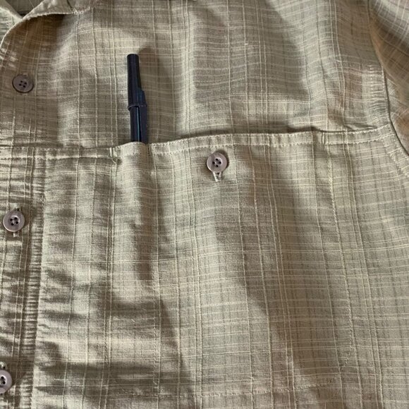 5.11 Tactical Series Shirt Mens Large Olive Green S/S Snap Button Conceal Carry - Picture 6 of 12